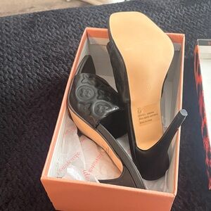 Lemonade Leopard Print Makeup/Accessory Box - Orange & Black